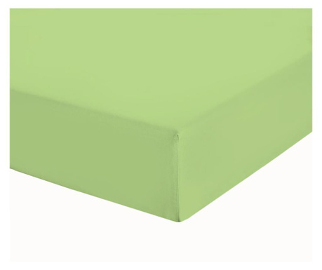 Чаршаф с ластик, Decona, светло зелено Ранфорс 100% памук  120x200