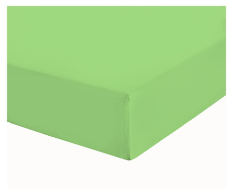 Чаршаф с ластик, Decona, зелено Ранфорс 100% памук  140x200