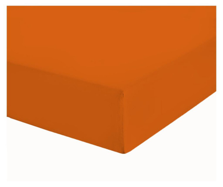 Чаршаф с ластик, Decona, оранжево Ранфорс 100% памук