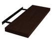 Polita de perete cu suport ascuns 118×23.5×3.8 cm, MDF Wenge