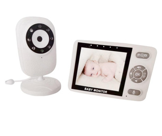 Baby Monitor, BS-835P, 3.5 inch, Wireless, Monitorizare temperatura camera, Comunicare bidirectionala, Cantece de leagan 0
