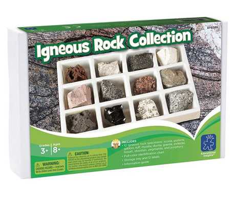 Колекция вулканични скали, educational insights  20,6х13,7х6,1 см