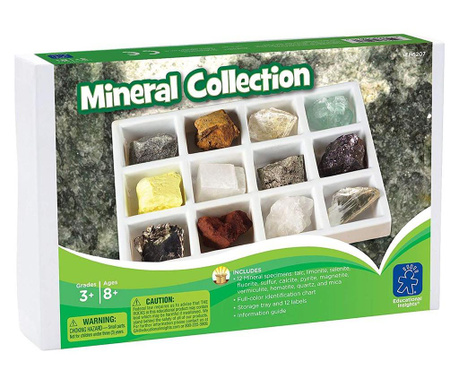 Колекция минерали, educational insights  20,6х13,7х6,1 см