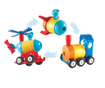 1-2-3 Construieste - Tren racheta-elicopter, Learning Resources, LER 2859  29х21х4,5 cm