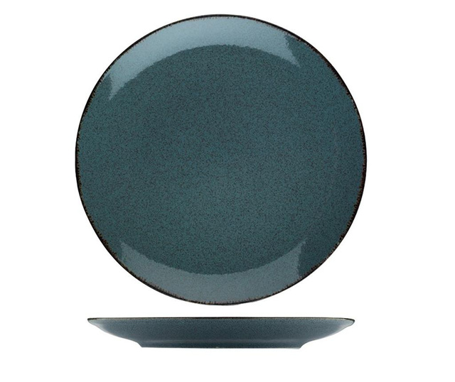 Turquoise Margin Black 24 darabos Étkészlet