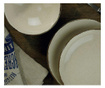 Set de masa 24 piese Kütahya Porselen, portelan, maro scortisoara, 25x25 cm