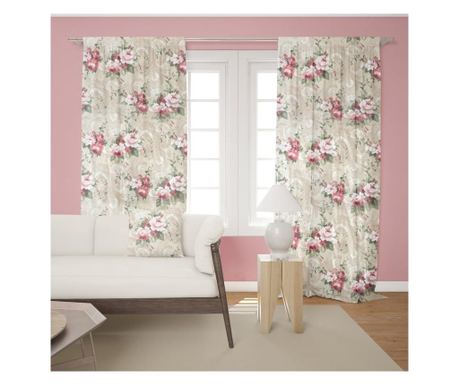 Ready-made curtain "Rosela Rojo", 140x255 cm.