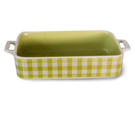 CULINARO CERAMICA Tava ceramica copt 32,3x19,2x6,2cm dreptunghiulara verde