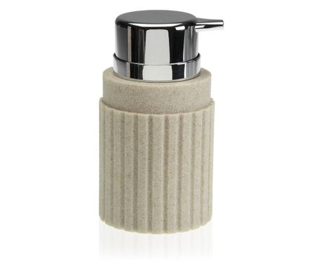 Dispenser pentru sapun lichid Versa, rasina ABS, 8x8x15 cm, bej