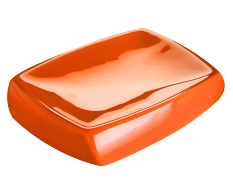 Savoniera Versa, plastic, 12x10x2 cm, portocaliu