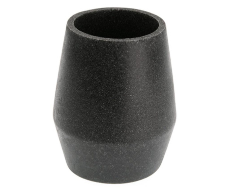Pahar pentru baie Versa, ceramica, 9x9x10 cm, negru