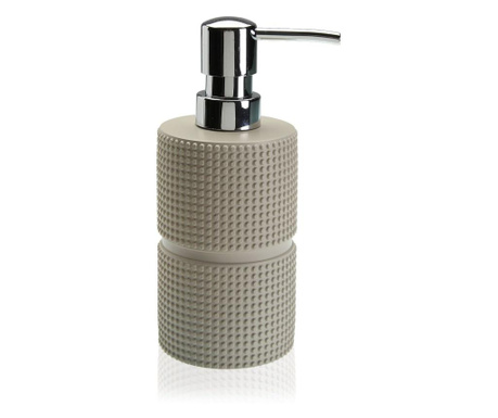 Dispenser pentru sapun lichid Versa, ceramica, 8x8x20 cm, bej