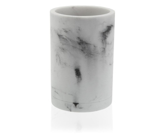 Pahar pentru baie Versa, ceramica, 8x8x12 cm, gri
