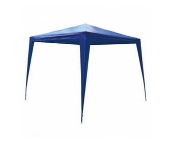 RAKI pavilion patrat 3x3m nailon albastru  300x300 cm
