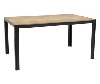 RAKI masa dreptunghiulara 150x90x74cm, polywood natural cadru aluminiu  150x90x74 cm