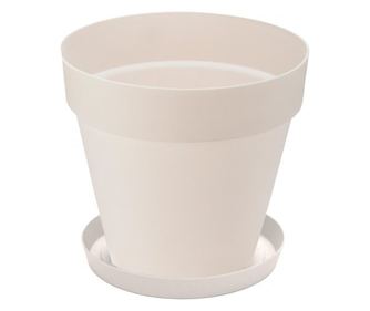 SERINOVA YALI Ghiveci pentru flori 28xh26cm 10l culoare alba