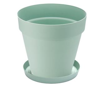SERINOVA YALI Ghiveci pentru flori 28xh26cm 10l culoare verde