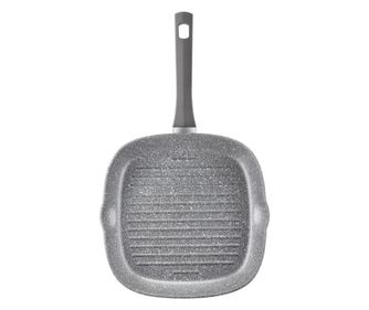 Tigaie grill AMBITION Silverstone, 26x26cm, invelis Qualum Basic Stone Edition