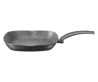 Tigaie grill AMBITION Loft, 28x28cm, invelis Qualum Basic Stone Edition