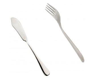 Carl Schmidt Sohn-Namur 12 részes hal evőeszközkészlet, 18/10 rozsdamentes acél, ezüst