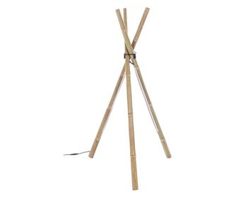 Természetes bambusz lámpa LED Arushával 51 cm x 47 cm x 109 h