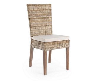 Tavia barna rattan szék 46 cm x 56 cm x 98 h x 53 h1