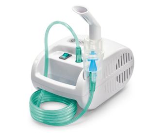 Aparat aerosoli cu compresor little doctor ld-221c, dispensere pentru reglarea dimensiunii particulelor, 2 masti  14 x 9 x 19 cm