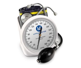Tensiometru mecanic little doctor ld 100, stetoscop inclus, suport de birou, spatiu de depozitare manseta, diametru manometru 11