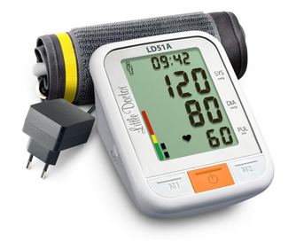 Tensiometru electronic de brat little doctor ld 51a, afisaj xxl, detector aritmie, indicator who, afisare data si ora, adaptor p