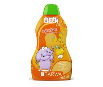 Sampon si spuma de baie cu portocale pentru copii Barwa 380 ml
