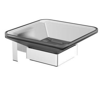 Стъклена сапунерка square  11.3x10.5x5.3 см