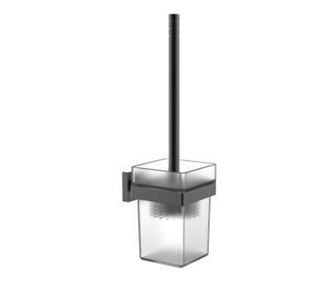 Четка за тоалетна чиния square черен мат  12.4x9.2x35 см