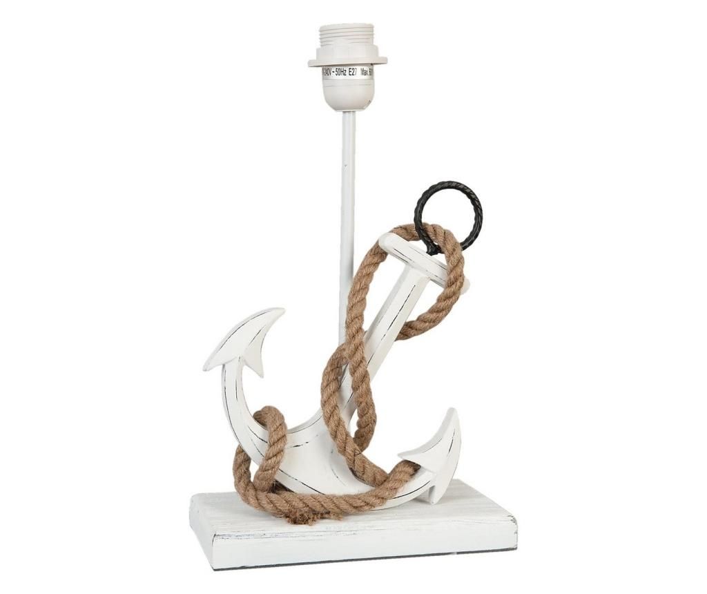 Marin Krem Drvena Baza Lampe 22 cm x 12 cm x 37 v