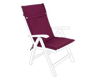 Jastuk za vrtnu stolicu u bordo poli tkanini 50 cm x 120 cm x 3 h