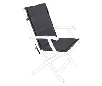 Vrtni jastuk za sjedalo od sive olefin tkanine 45 cm x 94 cm x 3 h