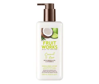 Лосион за тяло и ръце fruit works Кокос и Лайм с масло от Марула и Витамин Е 500 мл  no