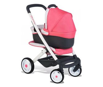 Carucior pentru papusi Smoby Quinny Combi 3 in 1 roz