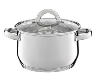 Oala inox cu capac 18cm, 2.5L, AMBITION Berry