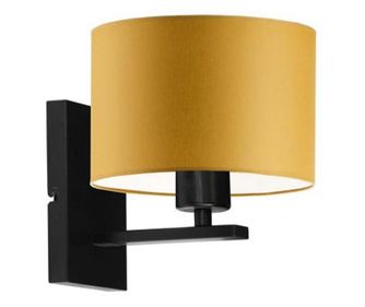 ELVORA Zidna Lampa Crna Senf