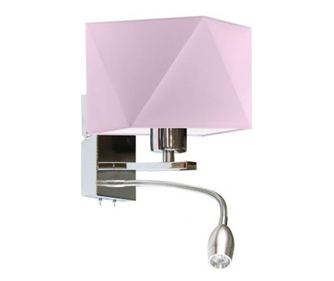 Lampă de perete MESSA Crom Violet Deschis