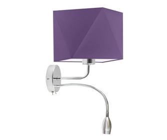 Lampă de perete KENT, Crom Violet