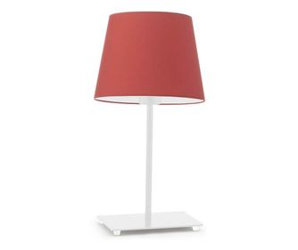 GENUA Metalna Stolna Lampa Bijela Crvena