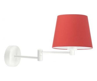 Stenska svetilka LUGO bela rdeča