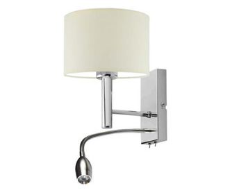 FLORYDA Zidna lampa Krom Ekru