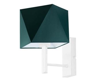 Lampă de perete MEDAN Alb Verde Sticlă