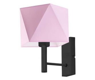 Lampă de perete MEDAN Negru Roz Deschis