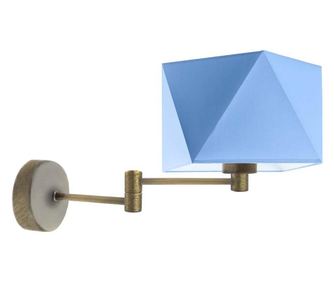 Stenska svetilka HANOI, antično zlata modra