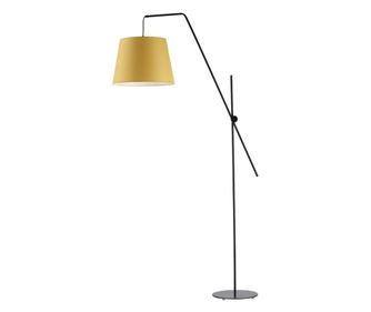 Stojacia lampa VIGO čierna horčicová