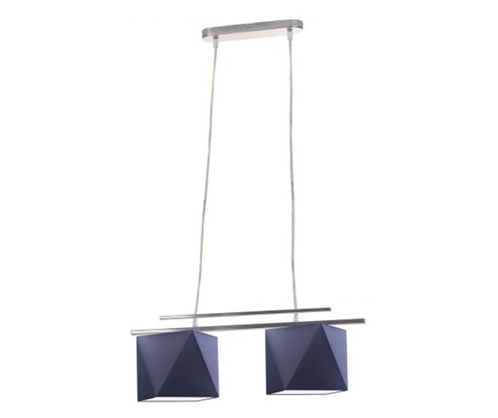 Viseča svetilka MADRYT srebrna temno modra