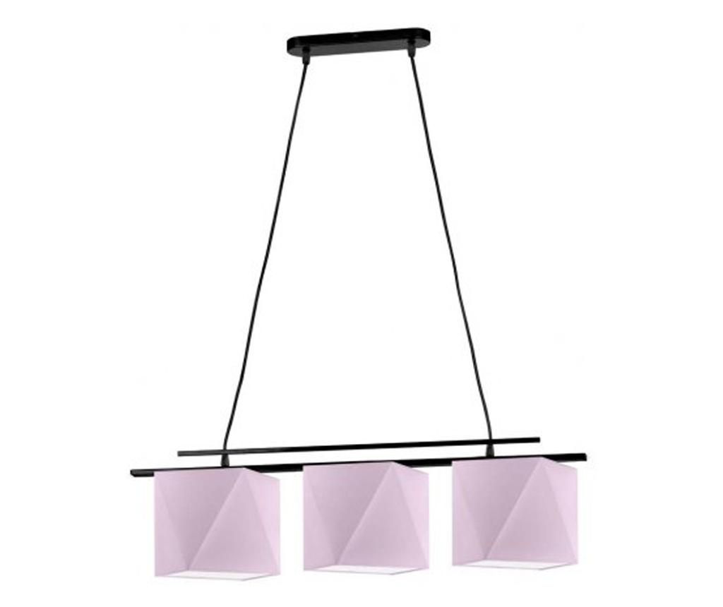 Viseča svetilka MALIBU črna svetlo vijolična